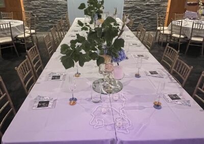 Wedding Reception Lincoln, Nebraska Historic Haymarket District Head Table